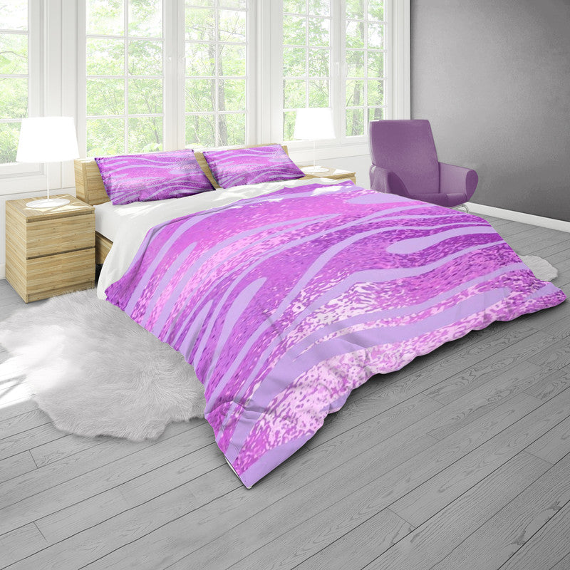 Lilac Shimmer Duvet Cover Set