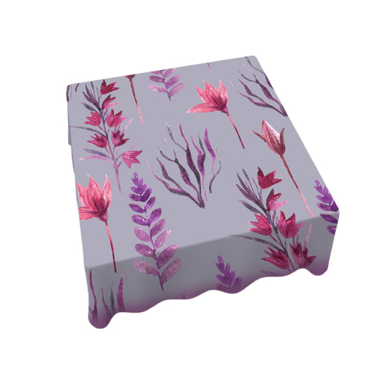 Lilac Field Lilies Square Tablecloth