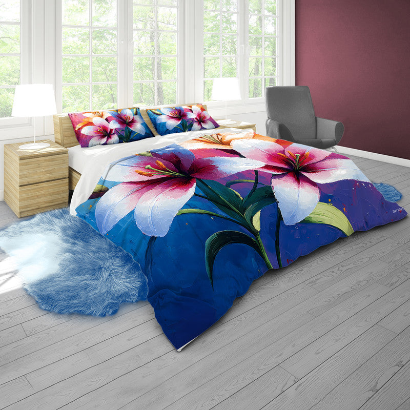 Lily Flowers Duvet Cover Set by Wikus Schalkwyk