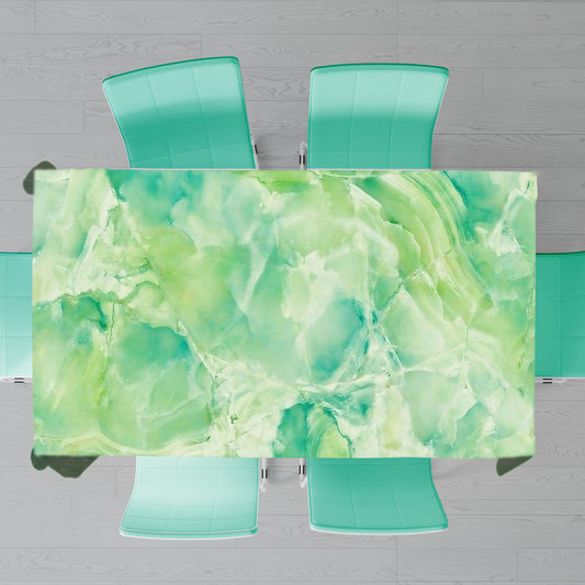 Lime Marble Abstract Rectangle Tablecloth