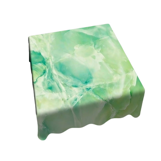 Lime Marble Square Tablecloth