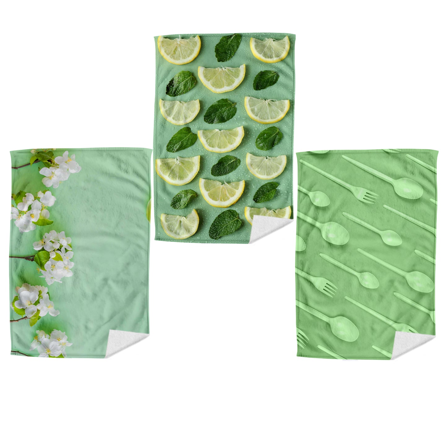 Lime Green Dish Cloth (Set of 3)