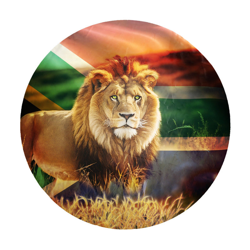 Lion Africa Round Tablecloth