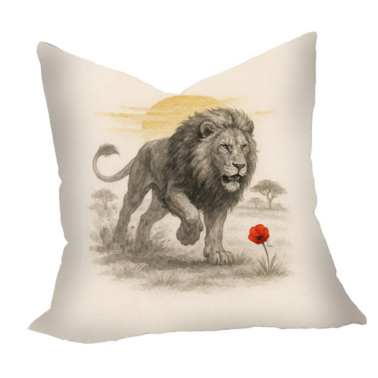 Lion At The First Light Luxury Scatter by Nathan Pieterse