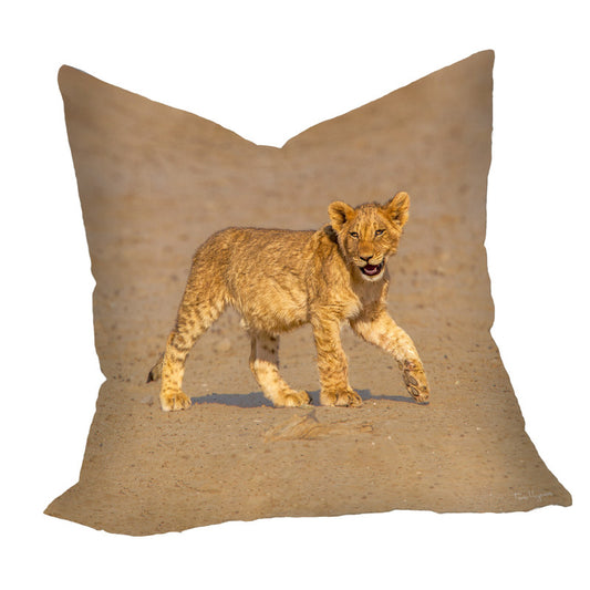Lion Cub Stroll Luxury Scatter by Fanie Heymans