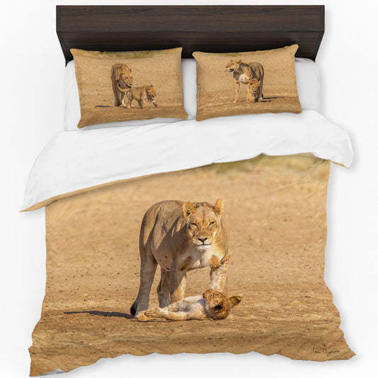 Lion Cubs Duvet Cover Set by Fanie Heymans