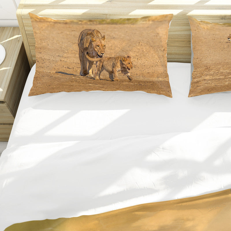 Lion Cubs Duvet Cover Set by Fanie Heymans