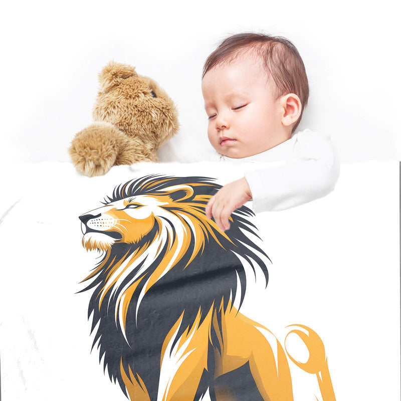 Lion Minky Blanket by Wikus Schalkwyk