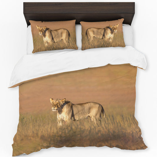 Lioness Kgalagadi Duvet Cover Set by Fanie Heymans