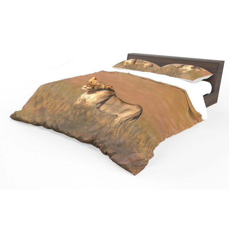 Lioness Kgalagadi Duvet Cover Set by Fanie Heymans