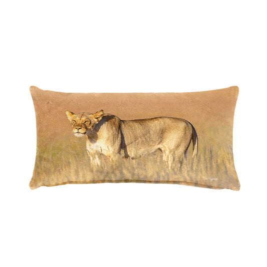 Lioness Kgalagadi Oblong Luxury Scatter by Fanie Heymans