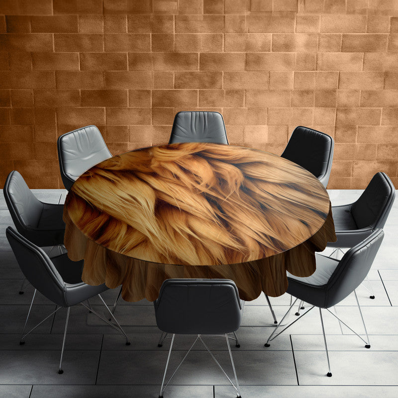 Lion's Mane Round Tablecloth