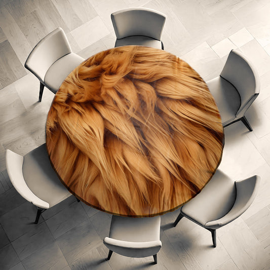 Lion's Mane Round Tablecloth