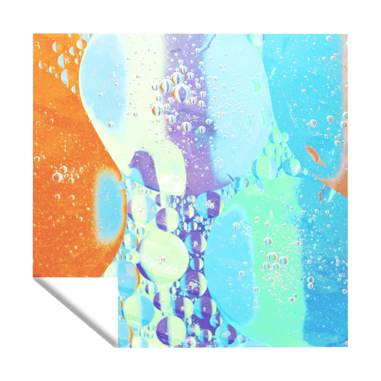 Liquid Oil Colored Whispers Square Tablecloth