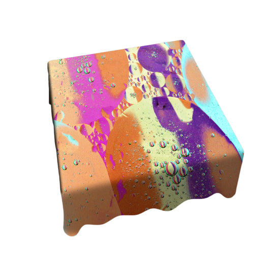 Liquid Oil Mixed Color Square Tablecloth