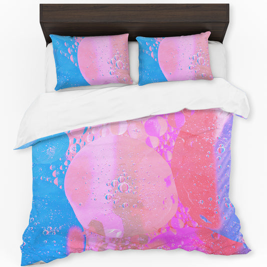 Liquid Oil Mixed Color Whispers Duvet Cover Set