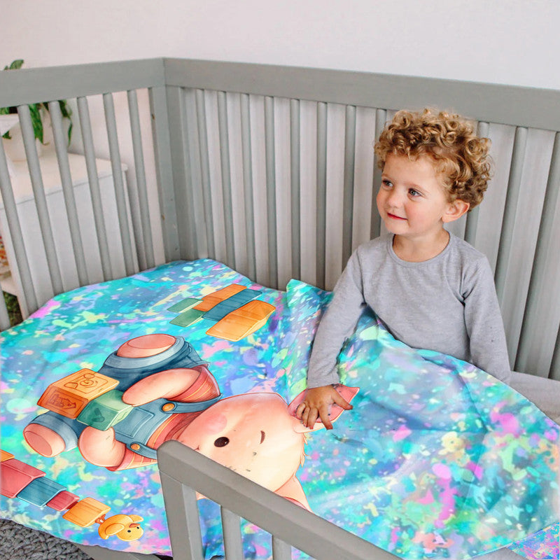 Little Piggy Adventure Cot Set