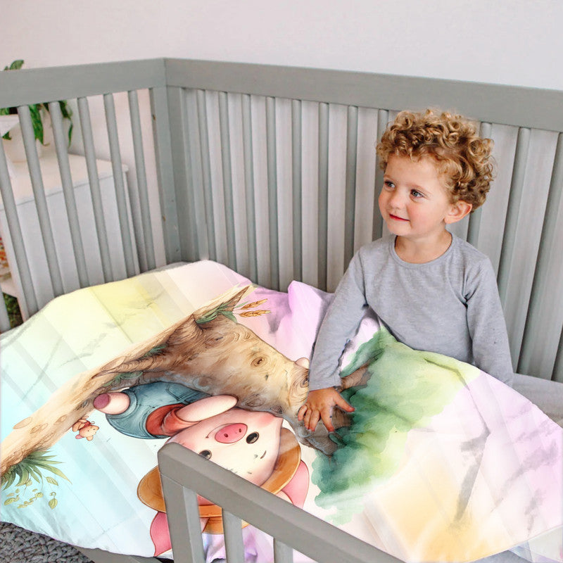 Little Piggy Climbing A Tree Cot Set