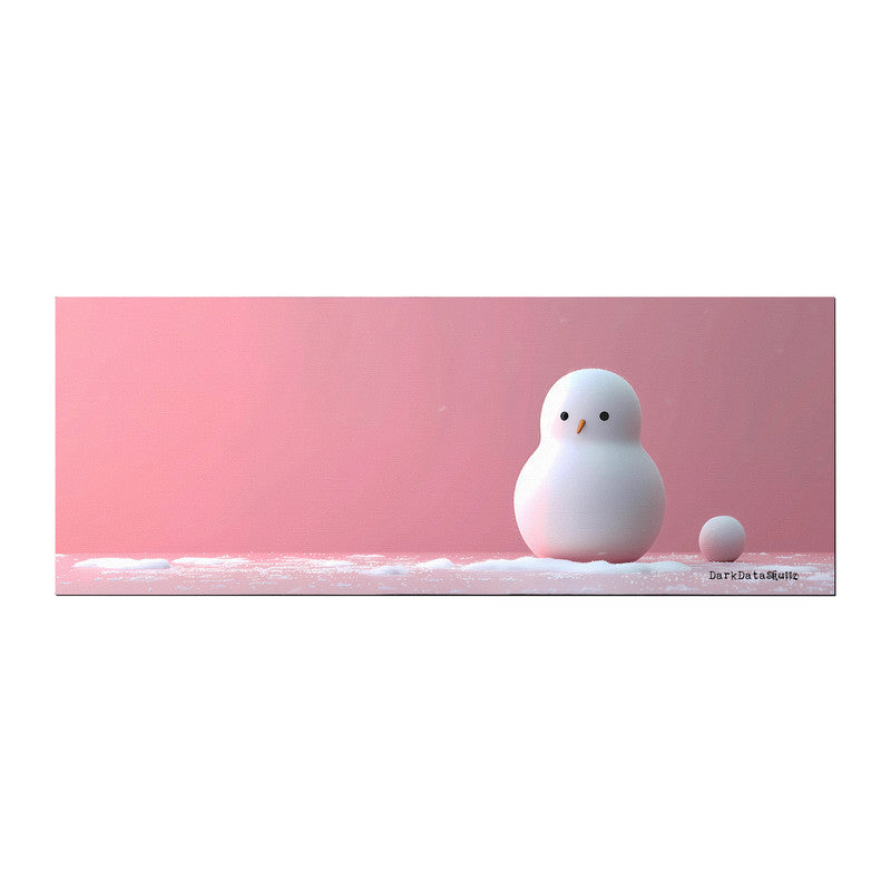 Little Snowman Desk Pad by Wikus Schalkwyk