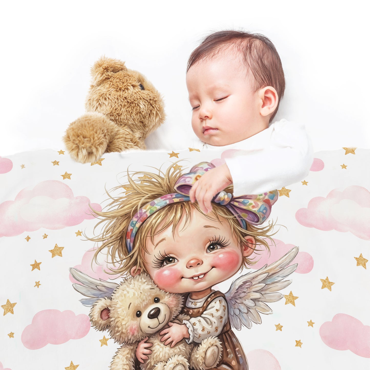 Little Angel Baby Fleece Blanket