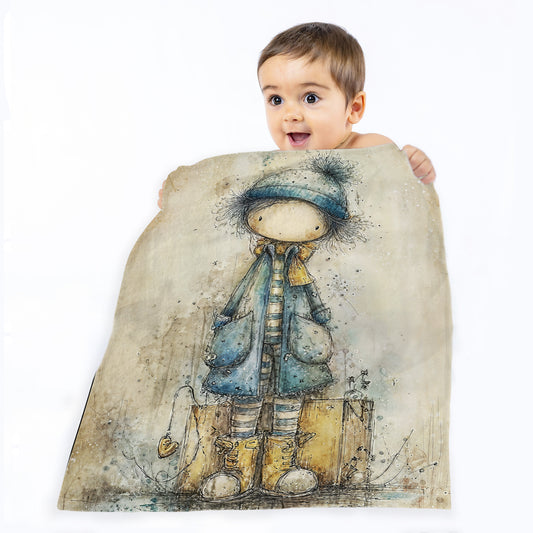 Little David Toddler Fleece Blanket