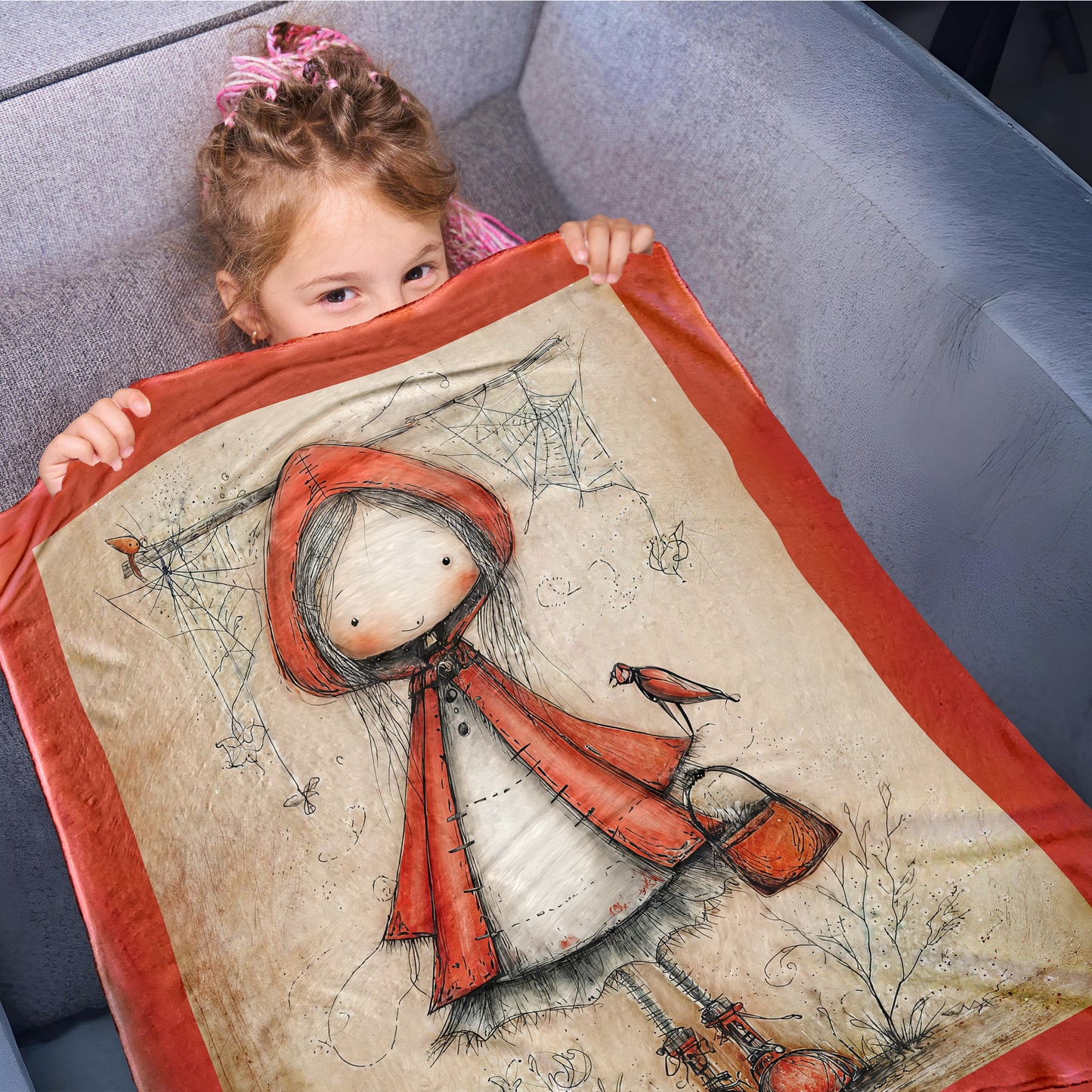 Little Red Riding Hood Toddler Fleec Blanket