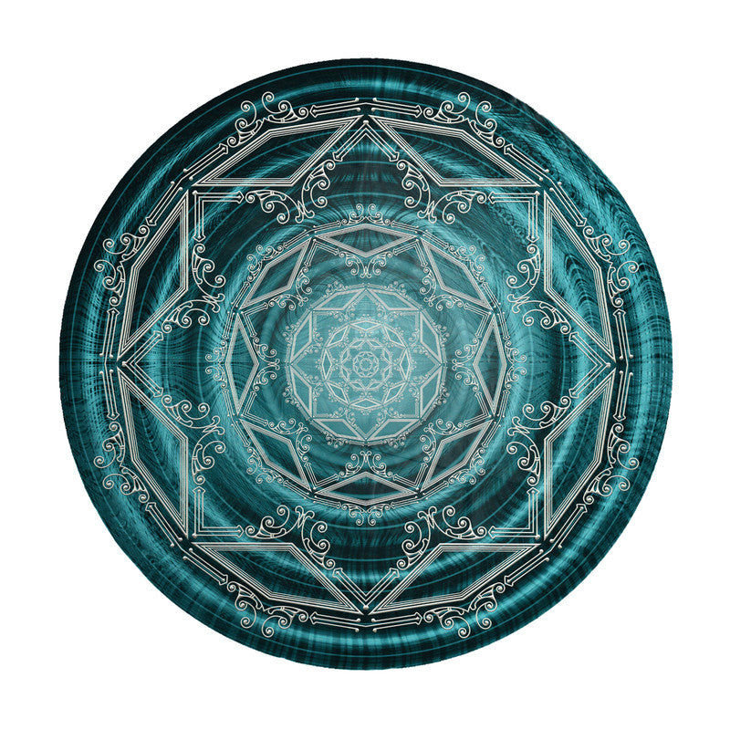 Lotus Mandala Round Tablecloth