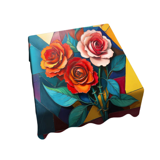 Love Of Roses Square Tablecloth