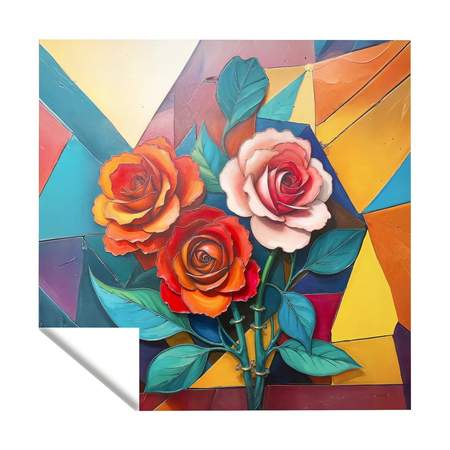 Love Of Roses Square Tablecloth