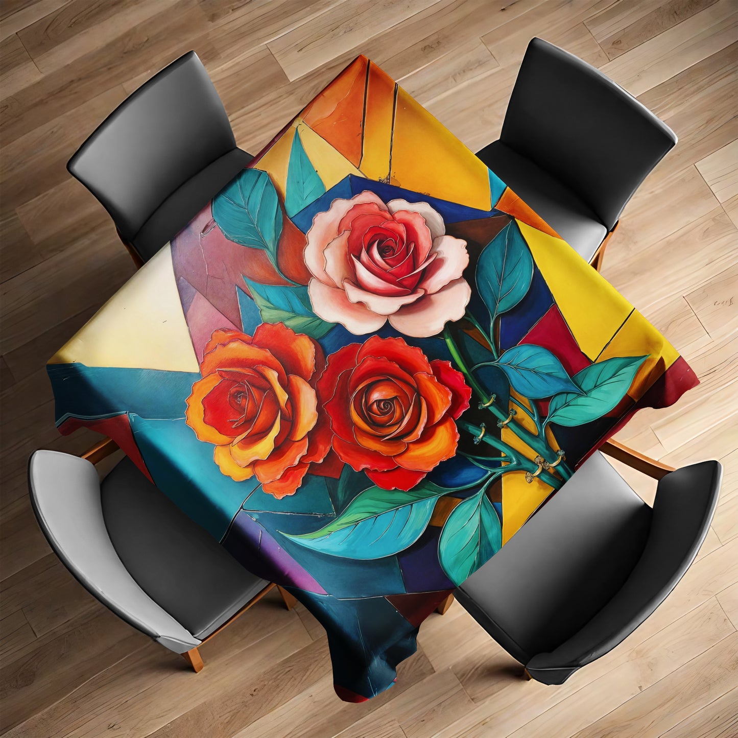 Love Of Roses Square Tablecloth