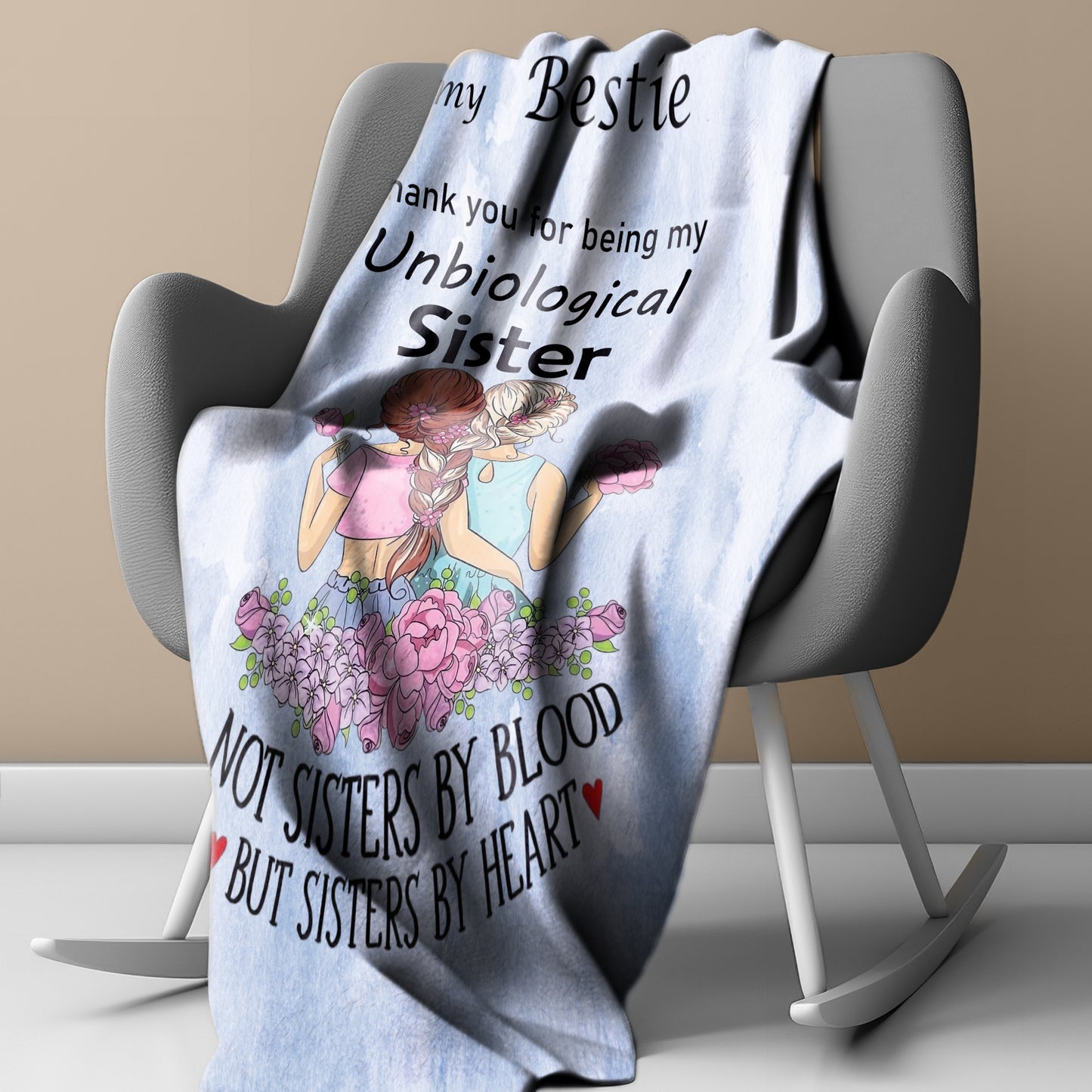 Love You Bestie Light Weight Fleece Blanket