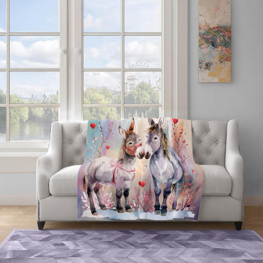 Love is in the Air Light Weight Fleece Blanket