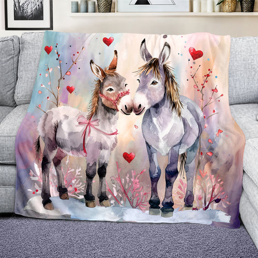 Love is in the Air Light Weight Fleece Blanket