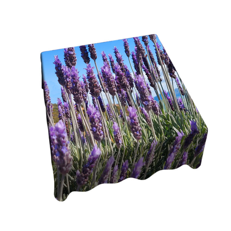 Lovely Lavenders Square Tablecloth by Annette Heymans