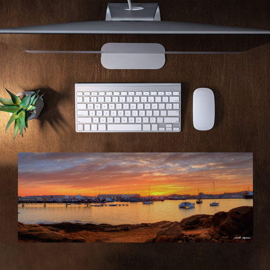 Luderitz Harbour Desk Pad by Annette Heymans