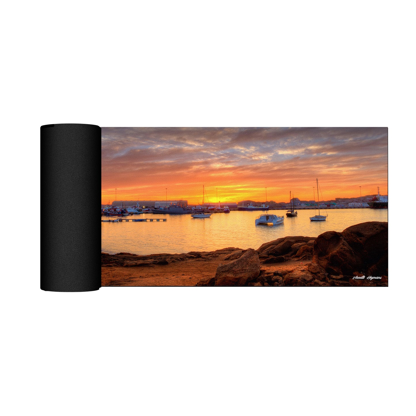 Luderitz Harbour Desk Pad by Annette Heymans
