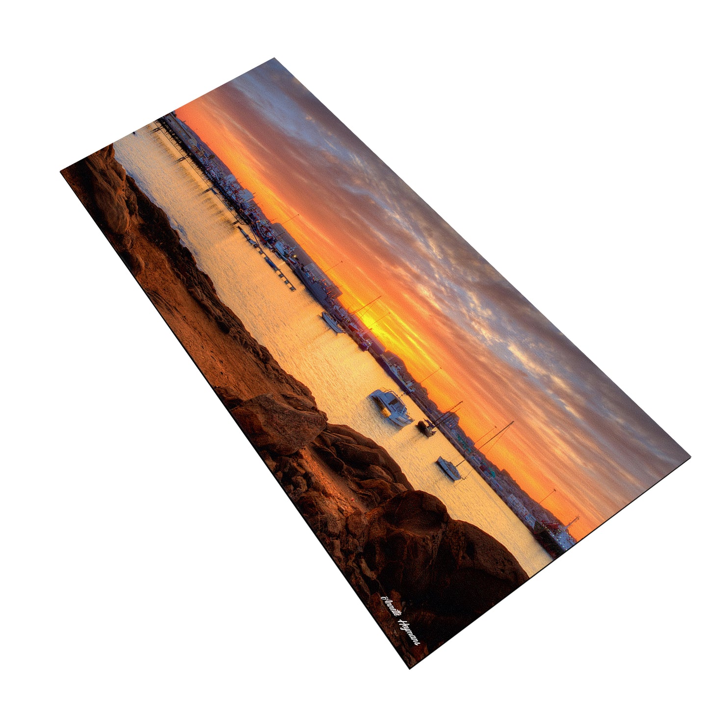 Luderitz Harbour Desk Pad by Annette Heymans