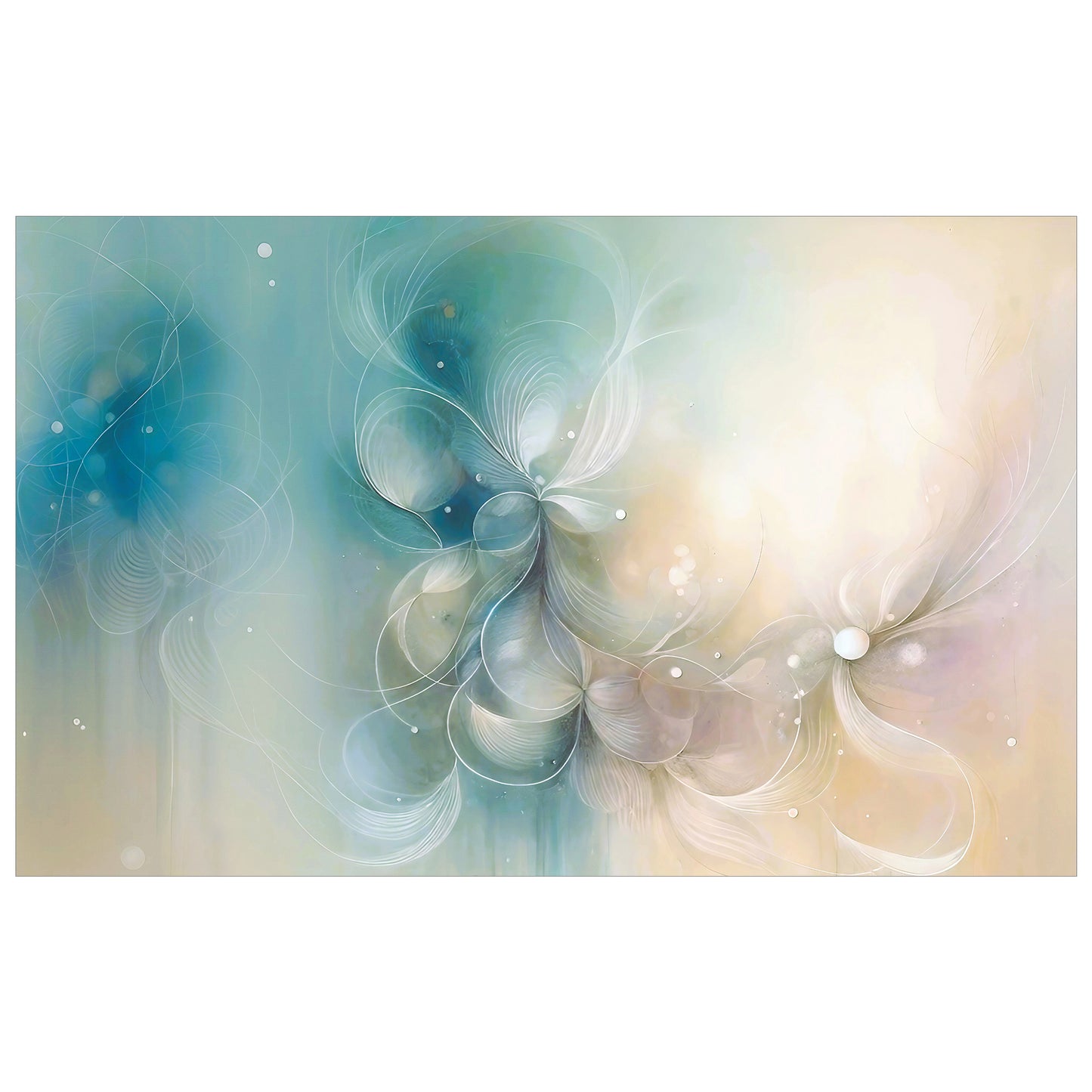 Luminous Bloomveil Rectangle Tablecloth