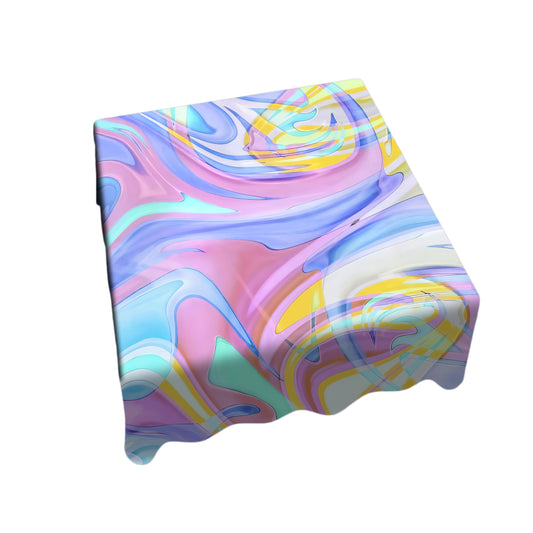 Luminous Drift Square Tablecloth