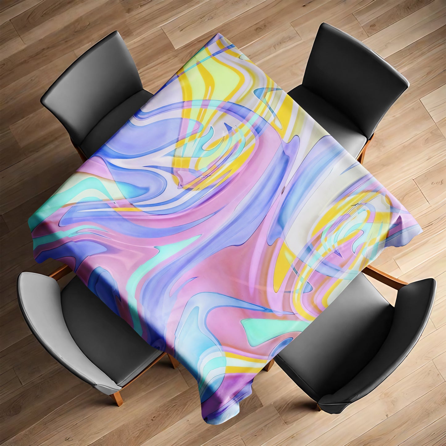 Luminous Drift Square Tablecloth