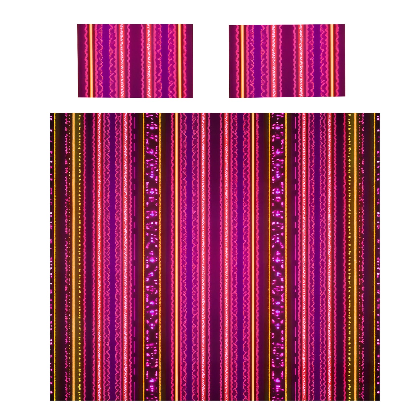 Luminous Pink Duvet Cover Set