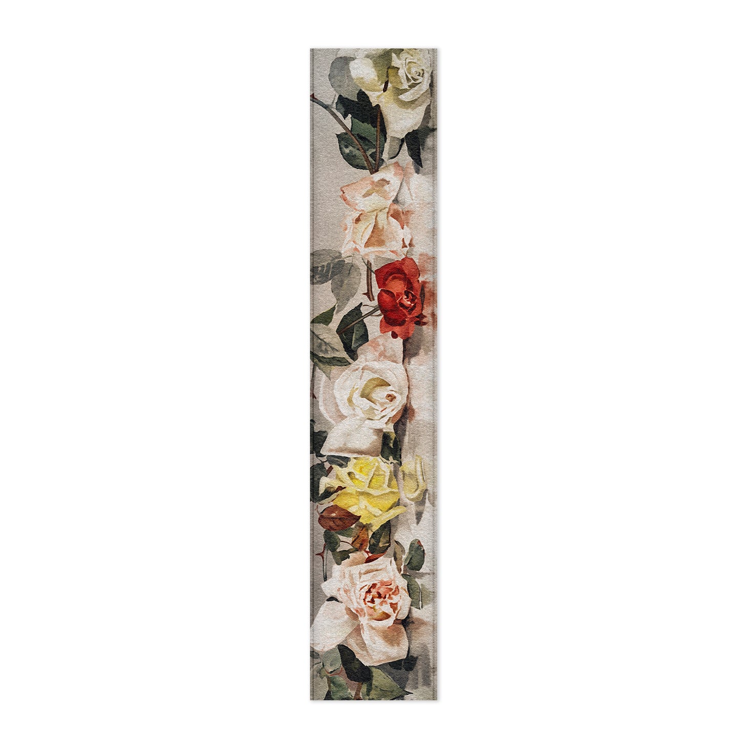 Abstract Arrangement of Different Flowers Table Runner By Mark van Vuuren
