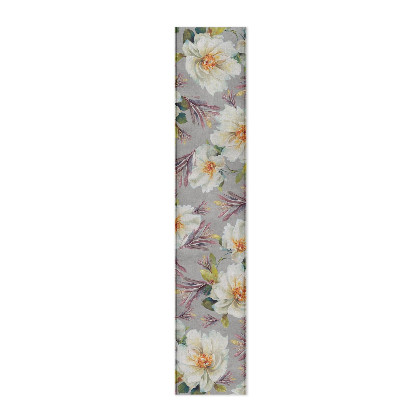 Shaded Purple White Flower Table Runner By Mark Van Vuuren