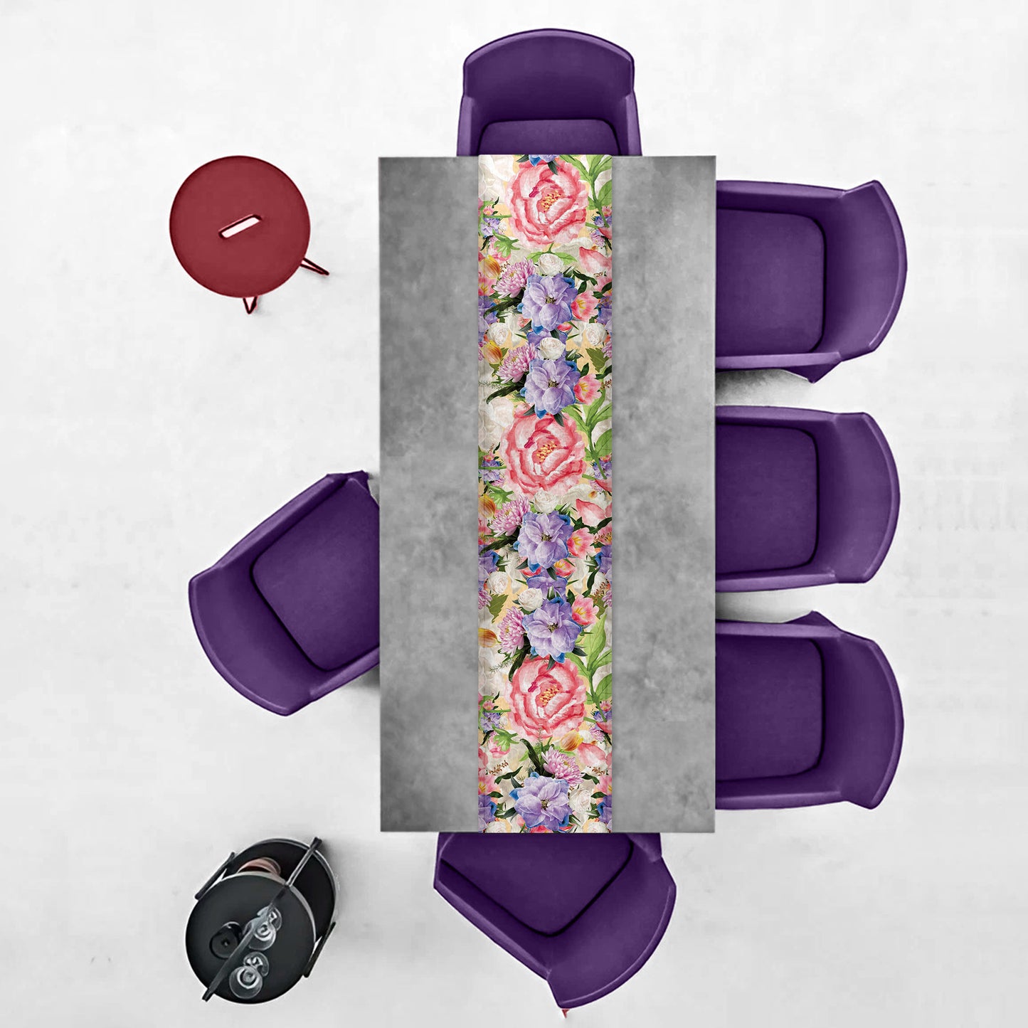 Soft Floral Arrangement Table Runner By Mark van Vuuren