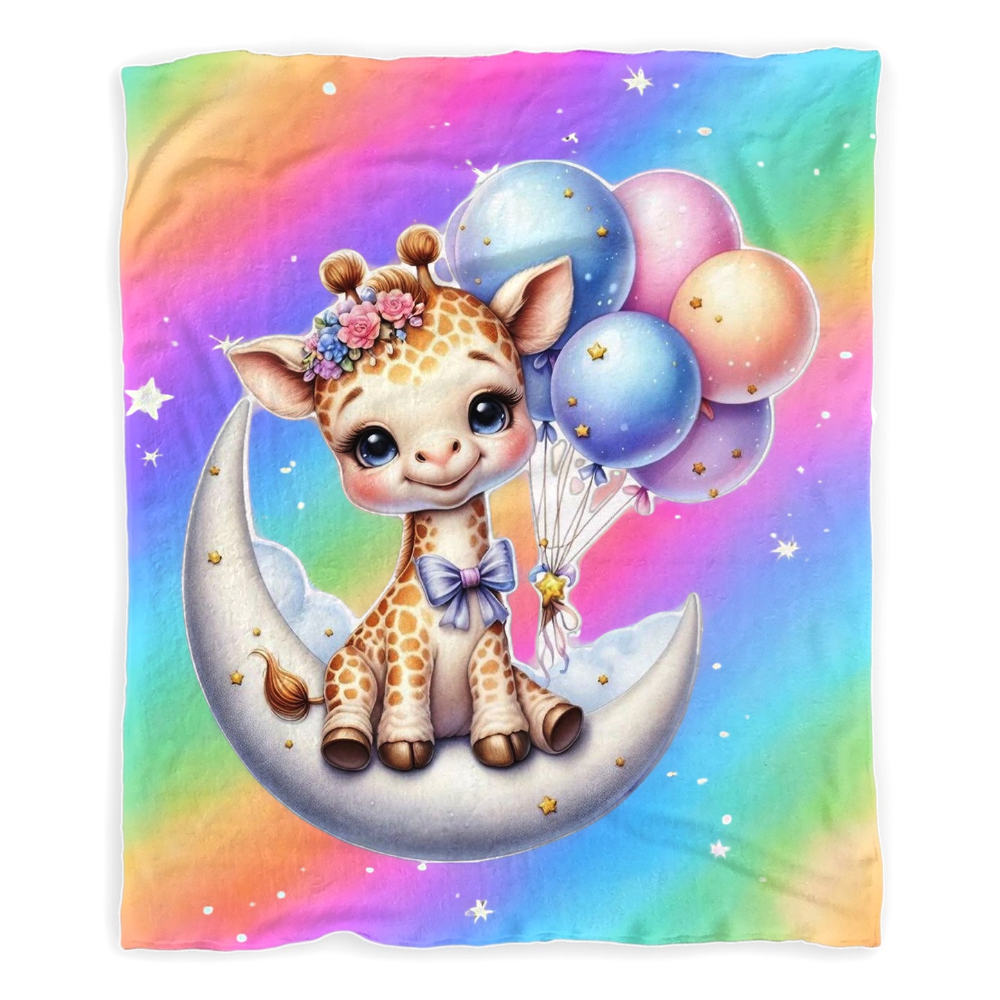Magical Baby Giraffe Minky Blanket