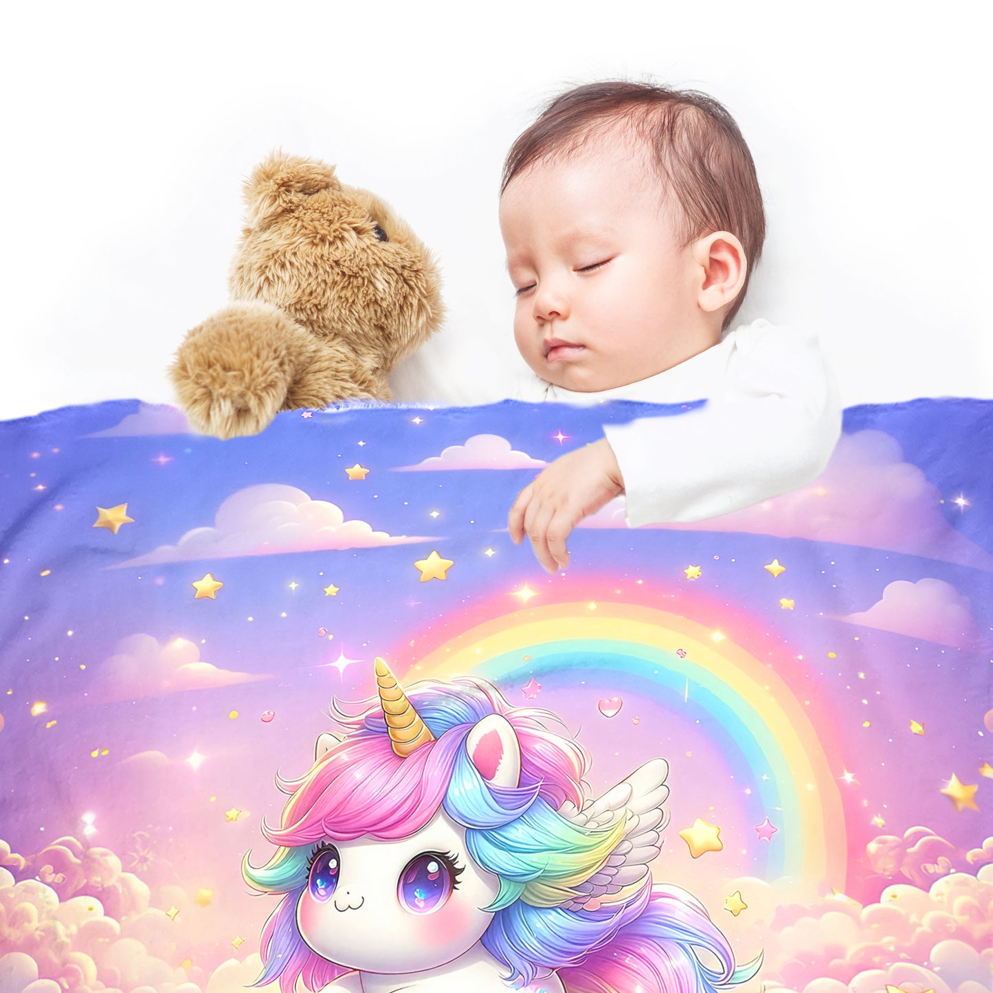 Magical Unicorn Minky Blanket