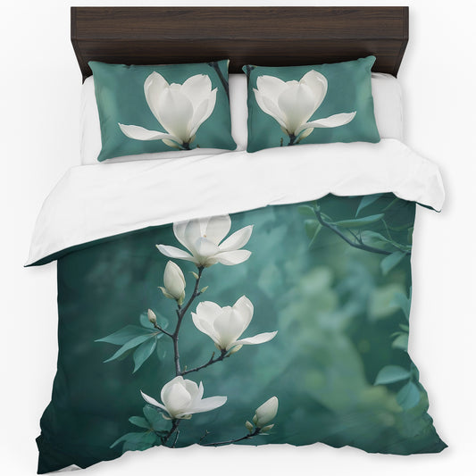 Magnolia Bride Duvet Cover Set