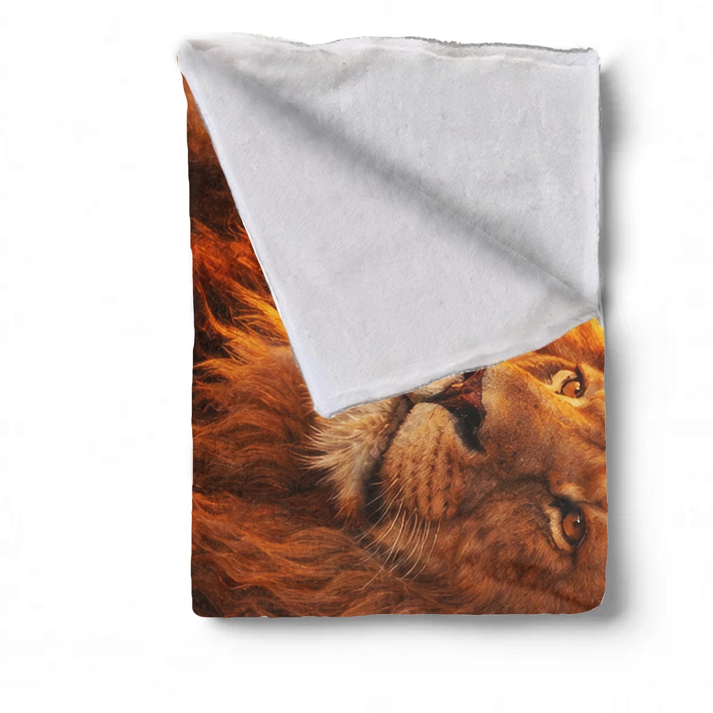 Majestic African Lion Light Weight Fleece Blanket by Nathan Pieterse