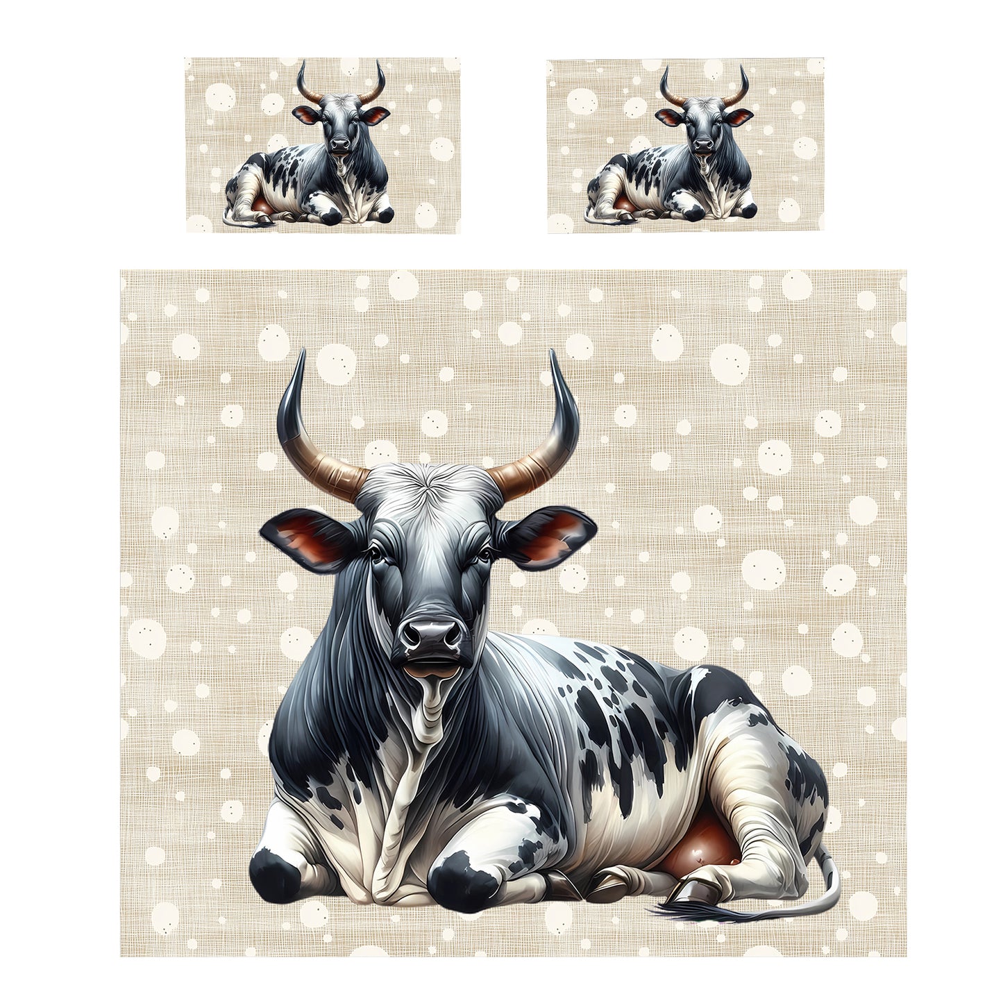 Majestic Nguni Duvet Cover Set by Mark van Vuuren