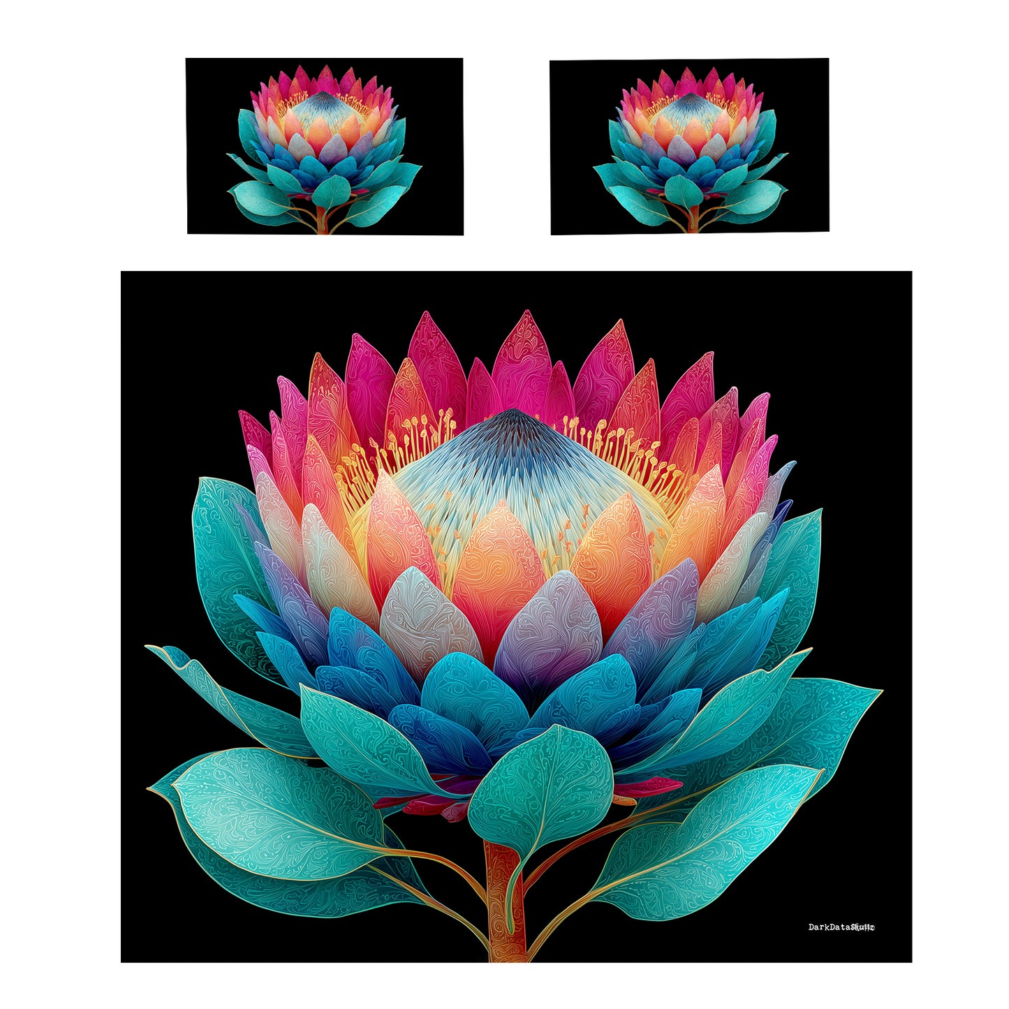 Majestic Protea Duvet Cover Set by Wikus Schalkwyk